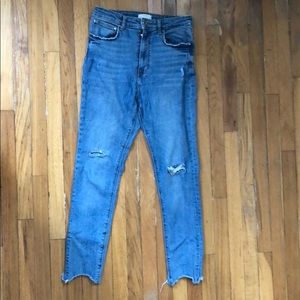Zara extra high waisted skinny jeans